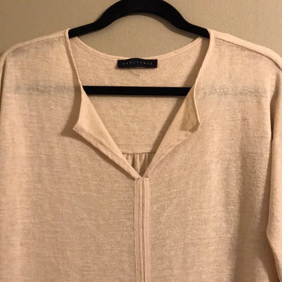 Sanctuary Cream Sweater Blouse - Picture 3 of 5